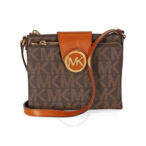 Michael Kors Fulton Small Saffiano Leather Messenger In Brown